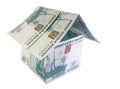 Rouble house Royalty Free Stock Photo