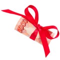 Roubles gift Royalty Free Stock Photo
