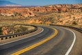 Roud of Mojave Desert near Route 66 in California. Royalty Free Stock Photo