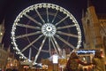 Roue de paris ferry wheel in Ghent, Christmas Royalty Free Stock Photo