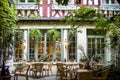 Rouen - Court of ancient restaurant