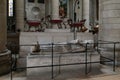 Burial of the Prince John, brother of King Richard the Lionheart, in Rouen Cathedral Royalty Free Stock Photo