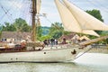 Sailing Ship Europa on the Seine river in France, for Armada Exhibition