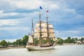 Sailing Ship Europa on the Seine river in France, for Armada Exhibition