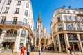 Street view in Rouen city, France