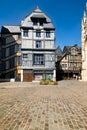Rouen Normandy France. Timber houses