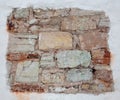 Rough ancient masonry. Ancient wall Royalty Free Stock Photo