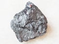 rough antimony ore (Stibnite) stone on white