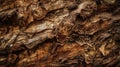 Rough and barky textures tree trunk. AI generated Royalty Free Stock Photo