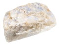 rough belomorite moonstone mineral isolated Royalty Free Stock Photo