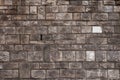 Rough bossage stone masonry. Background texture Royalty Free Stock Photo