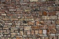 Rough bricklaying close up