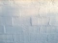 Rough bricks concrete wall, Cement texture, White painted colour background, Interior and Exterior home concept Royalty Free Stock Photo