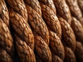 Rough Brown Cordage: Macro Textural Pattern