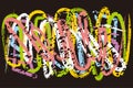 rough brush grunge grafiti wallpaper background vector