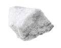 Rough carbonatite rock cutout on white Royalty Free Stock Photo