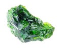 rough chrome diopside (siberian emerald) crystal