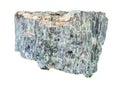 Rough Chrysotile asbestos rock isolated on white Royalty Free Stock Photo