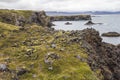 Rough coast on hike near Arnastapi, Snaefellsnes, Iceland