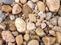 Rough, colorful rocks on a Block Island Beach