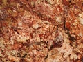 Rough and cracked brown-red stone texture Royalty Free Stock Photo