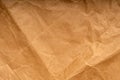 Rough crumpled kraft paper, old paper texture for the background, top view