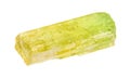 rough crystal of Heliodor (yellow Golden beryl Royalty Free Stock Photo