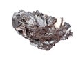 rough crystallin Hematite (iron ore) rock isolated
