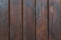 Rough dark brown wood. Old wooden boards background. Vintage Royalty Free Stock Photo