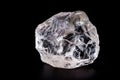 rough diamond crystal in an allotropic form of carbon uncut gemstone concept of luxury or wealth