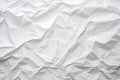 Rough, Distressed, and Weathered White Blank Crumpled Paper Poster Texture Background