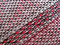 Rough fabric surface with woven thread. Colorful texture of cotton Royalty Free Stock Photo