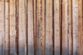 Rough fence made of pine planks