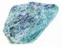 rough fuchsite (chrome mica) stone on white