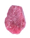 Rough gemmy red Rhodonite from Brazil