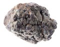 rough Goethite rock on white Royalty Free Stock Photo