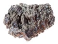 rough Goethite stone on white Royalty Free Stock Photo