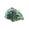 rough green alexandrite mineral in daylight