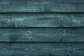 Rough Green Wooden Boards. Weathered Dark Wood Floor, Barn, Dilapidated Fence. Hardwood Texture Grunge Wall Background.