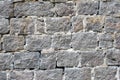 Rough grey natural stone wall