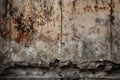 Rough and gritty concrete wall with cracks and stains, creating a textured and urban wallpaper Royalty Free Stock Photo