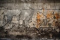 Rough and gritty concrete wall with cracks and stains, creating a textured and urban wallpaper Royalty Free Stock Photo