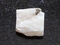 rough Gypsum stone on dark background