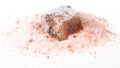 rough Halite mineral in pink Himalayan Salt