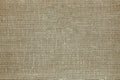 Rough hessian background, dark color. Sackcloth, woven texture