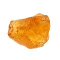 rough hessonite grossular crystal isolated