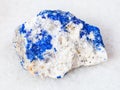 rough Lazurite (Lapis Lazuli) gemstone on white Royalty Free Stock Photo