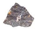 rough Molybdenite ore isolated on white Royalty Free Stock Photo
