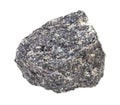 rough nepheline syenite rock isolated on white Royalty Free Stock Photo