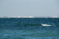Rough ocean waves at Busaiteen coast, Bahrain
